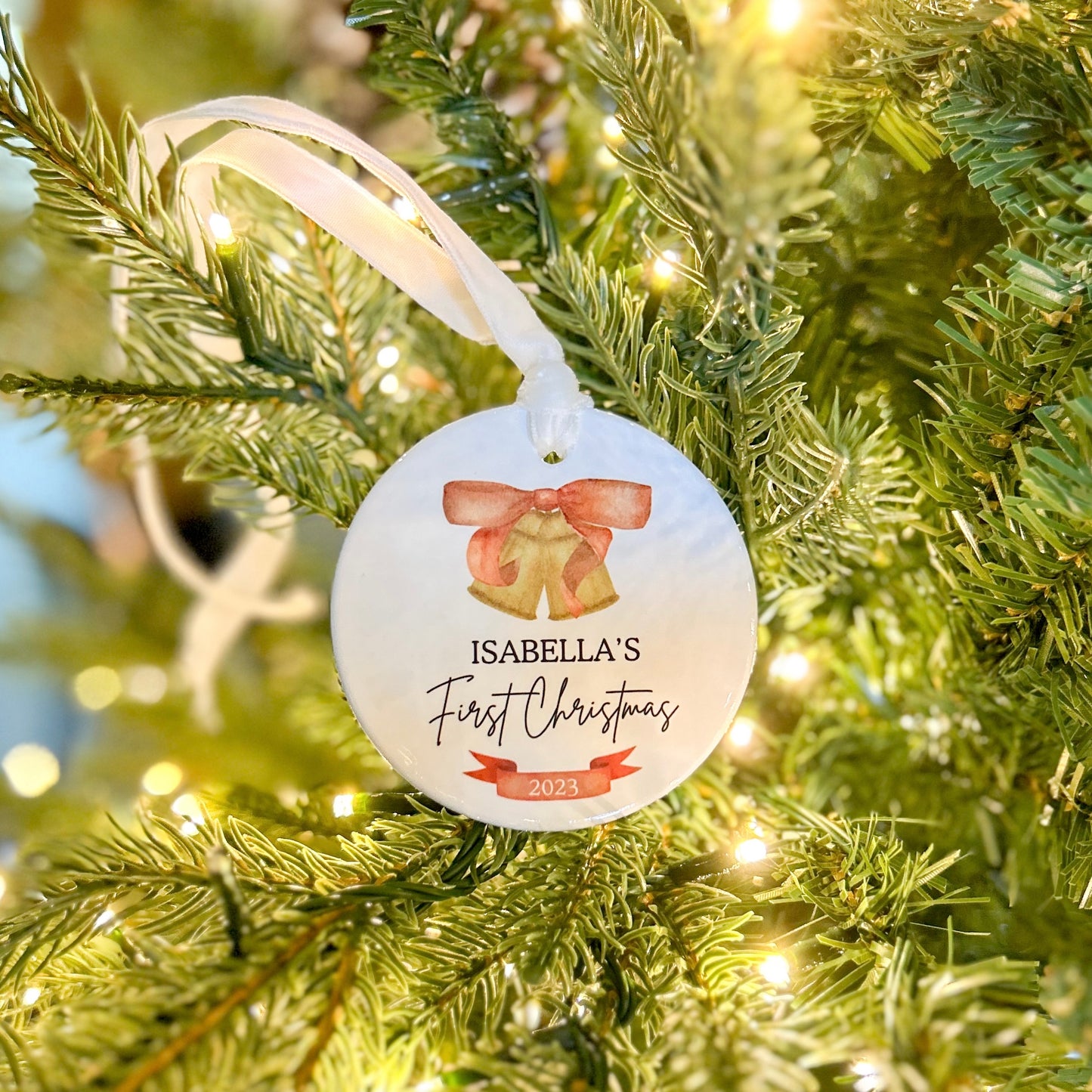 Personalized Ceramic Baby’s First Christmas Ornament
