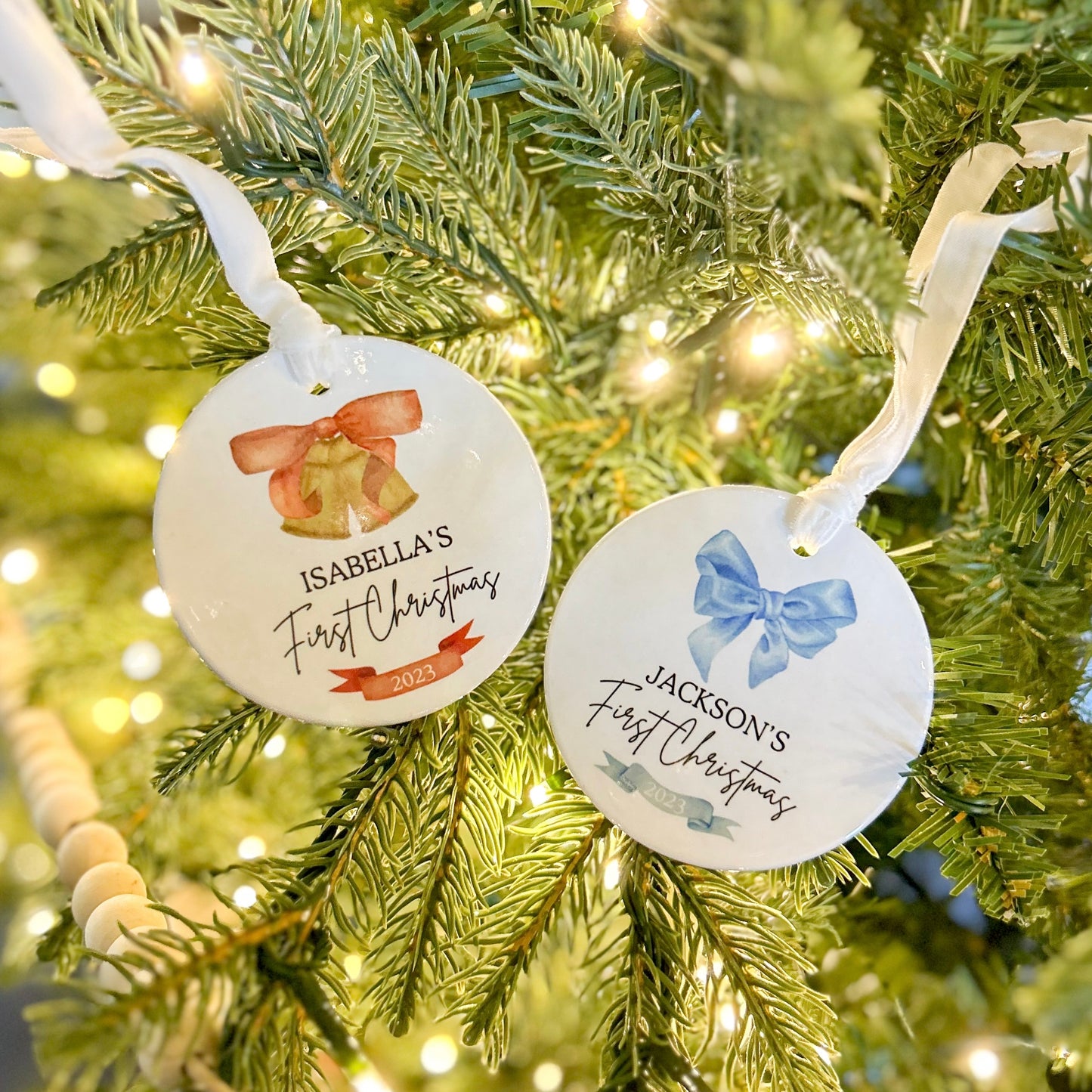 Personalized Ceramic Baby’s First Christmas Ornament