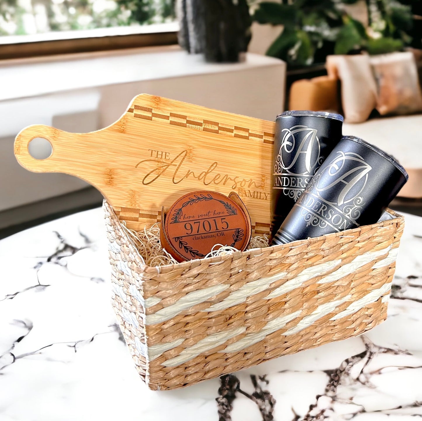 Personalized Housewarming Basket