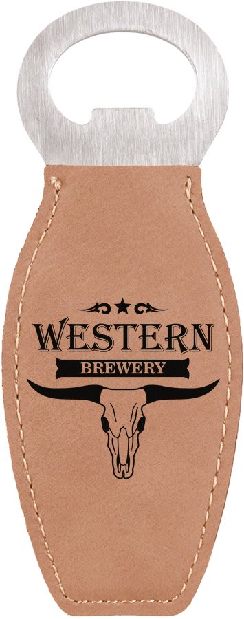 Personalized Leatherette Bottle Opener with Magnet