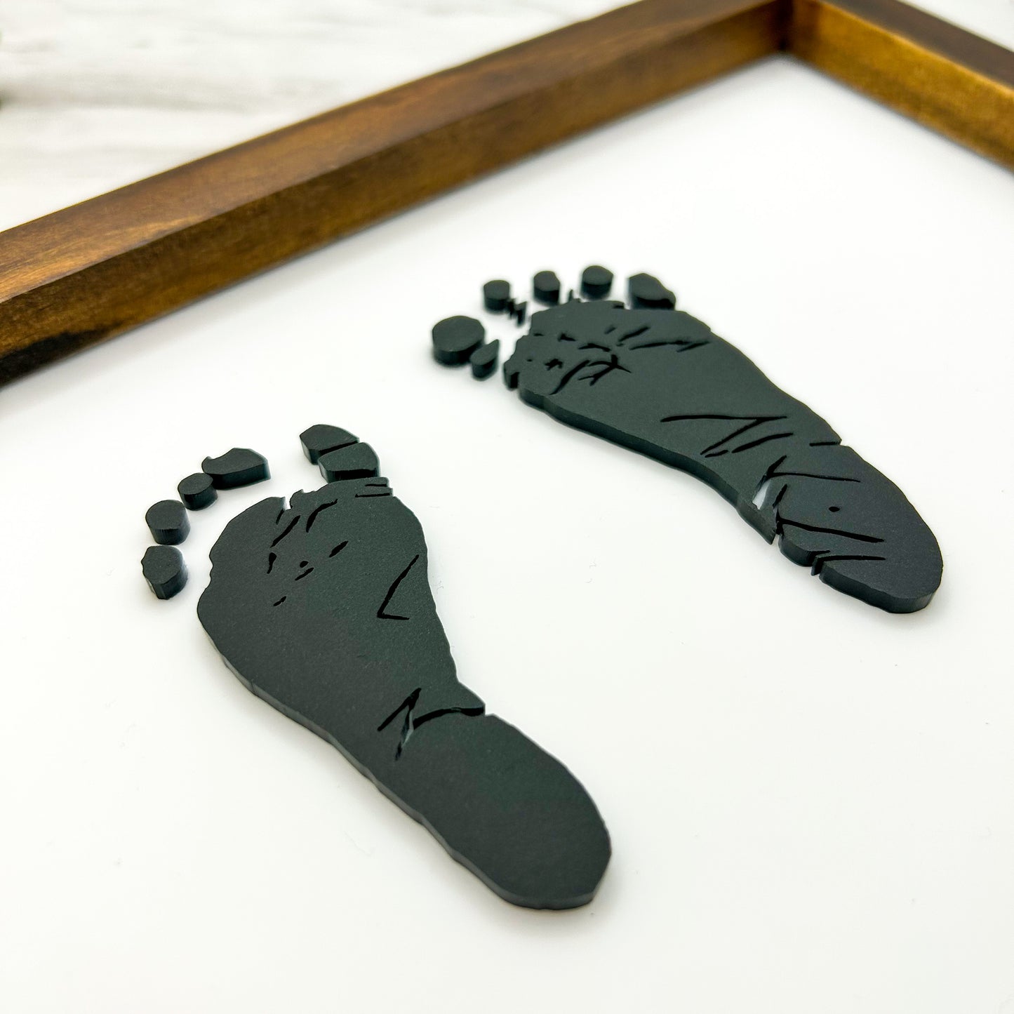 Custom 3D Baby Footprint Art